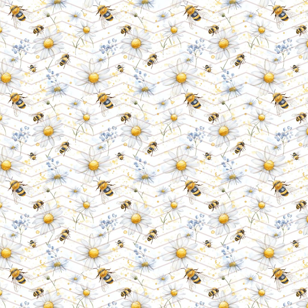 Kit carta scrapbooking con api Bee Happy | formato 30.5x30.5 (12"x12")