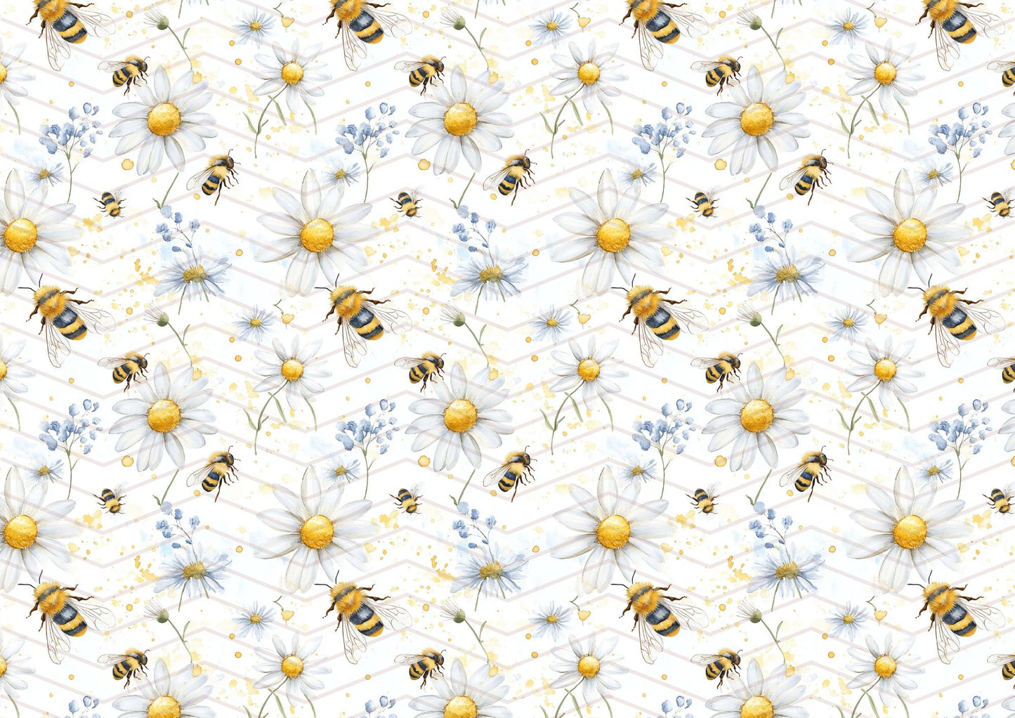 Kit carta scrapbooking con api Bee Happy | formato A4 orizzontale