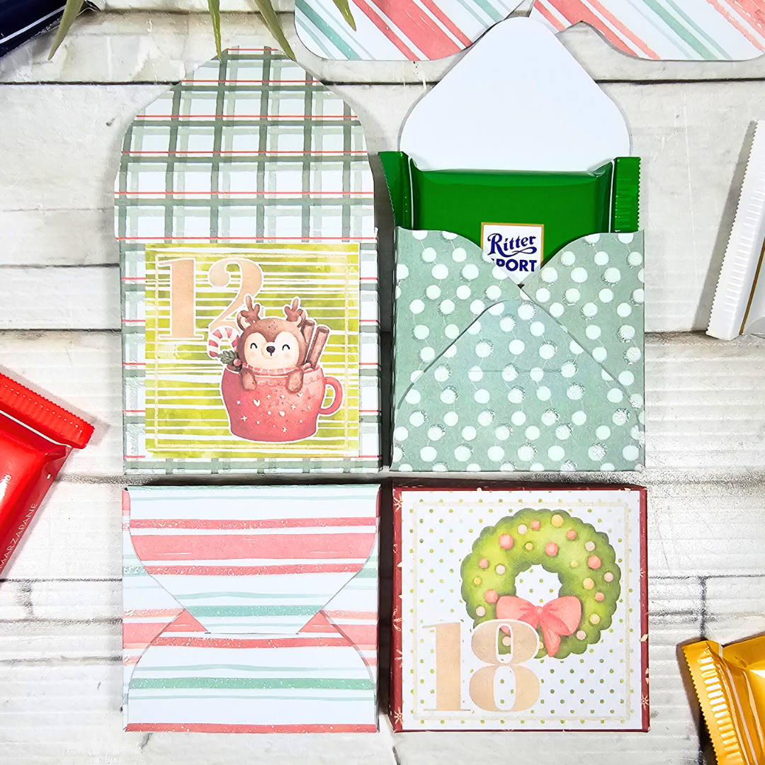 Calendario dell'Avvento fai da te per Ritter Sport Mini