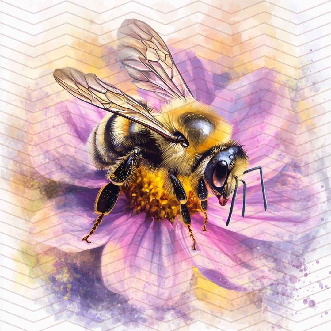 Kit carta scrapbooking con api Bee Happy | formato 30.5x30.5 (12"x12")