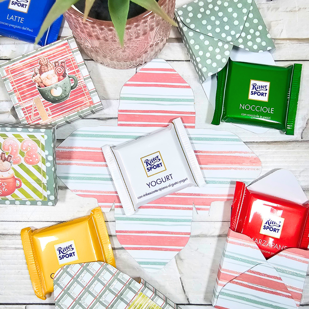 Calendario dell'Avvento fai da te per Ritter Sport Mini
