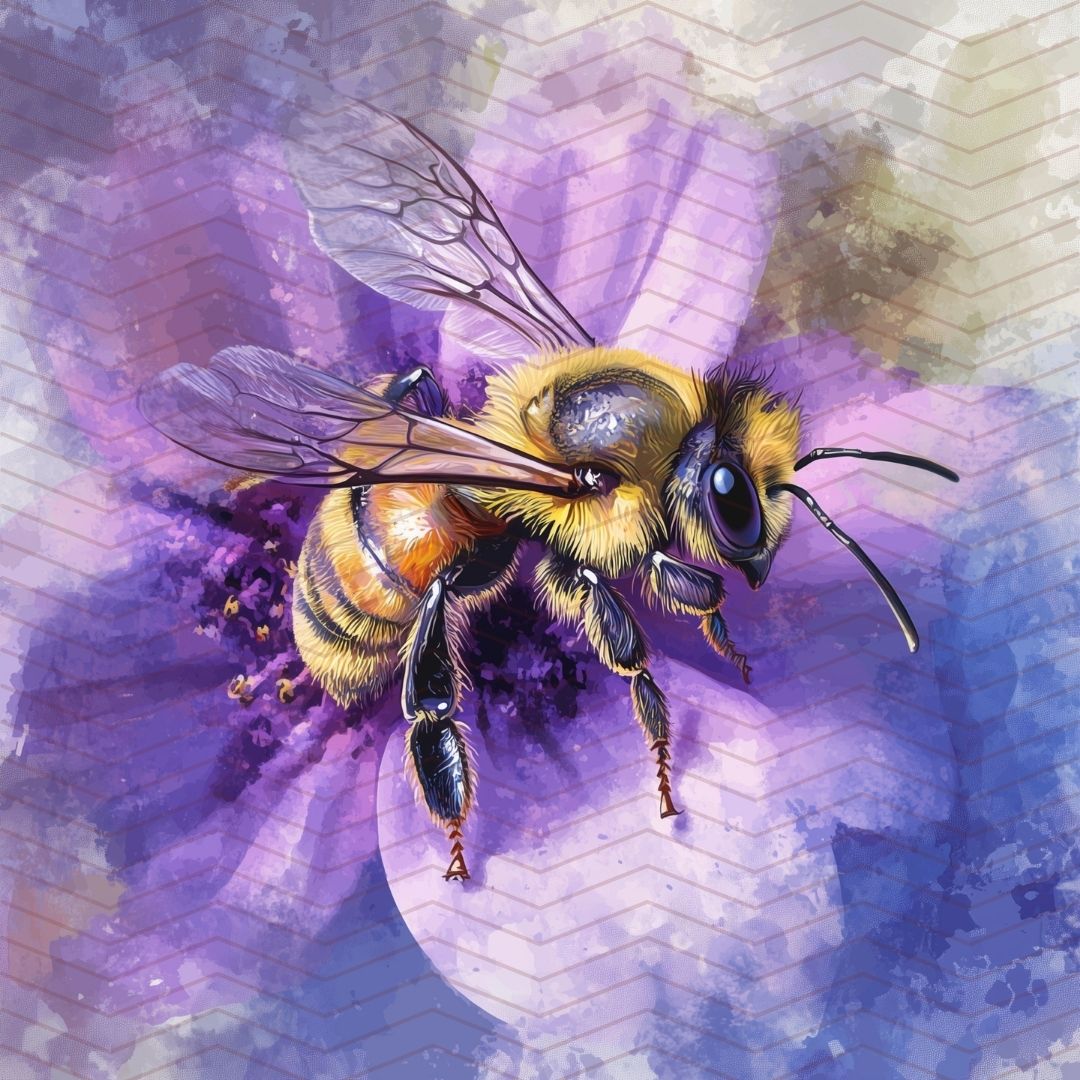 Kit carta scrapbooking con api Bee Happy | formato 30.5x30.5 (12"x12")