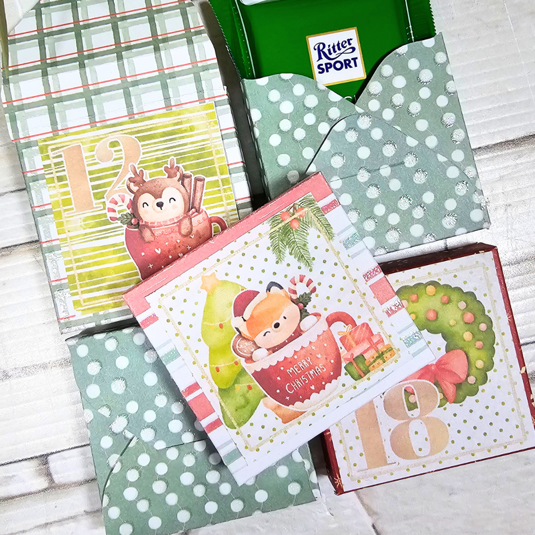Calendario dell'Avvento fai da te per Ritter Sport Mini