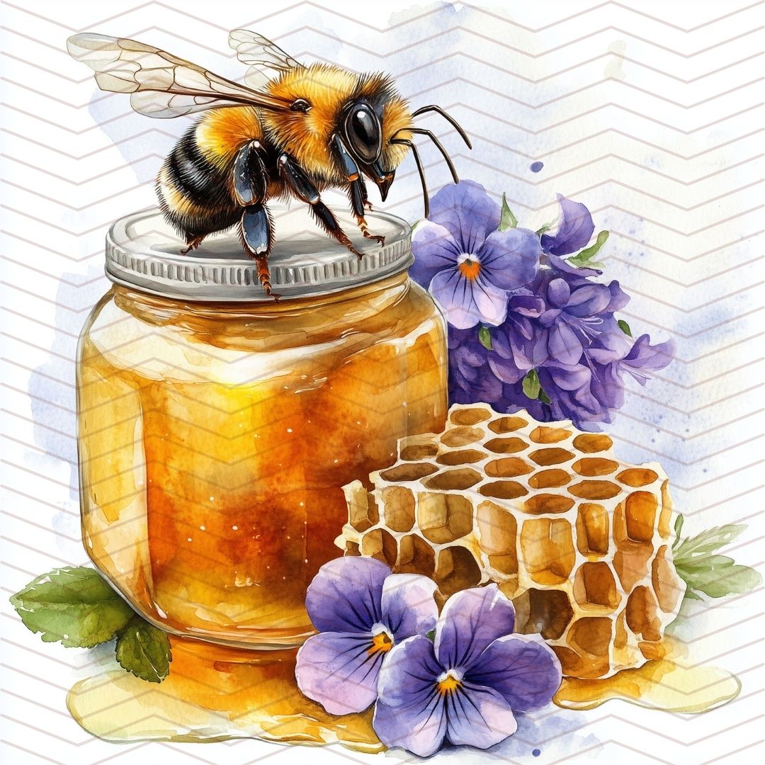 Kit carta scrapbooking con api Bee Happy | formato 30.5x30.5 (12"x12")