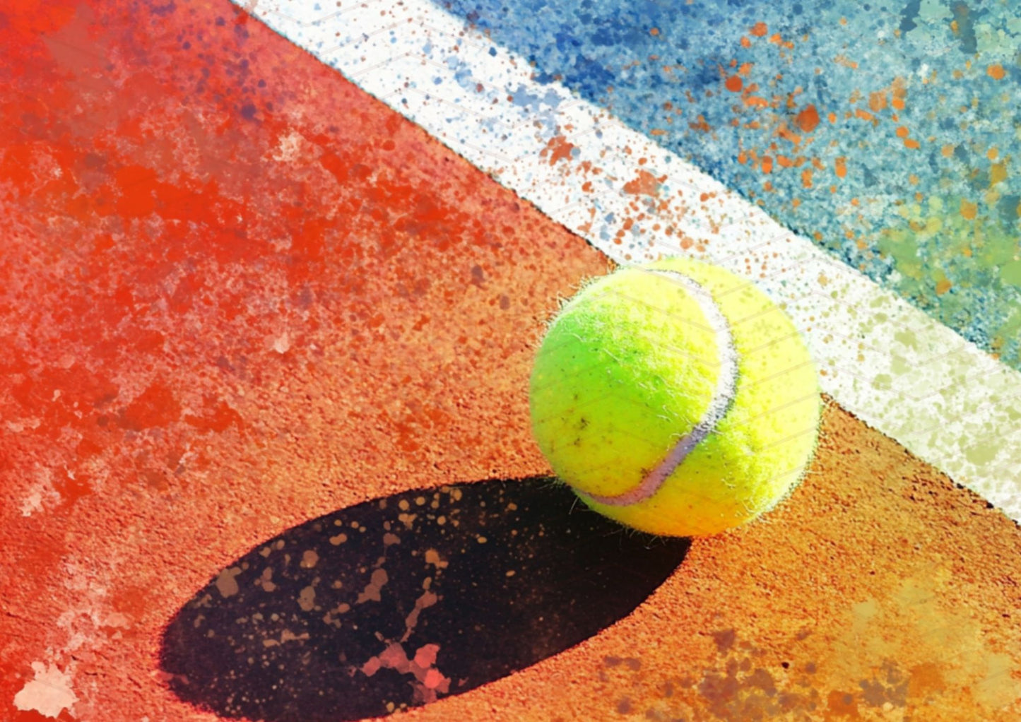 Kit carta scrapbooking Tennis Lover | formato A4 orizzontale