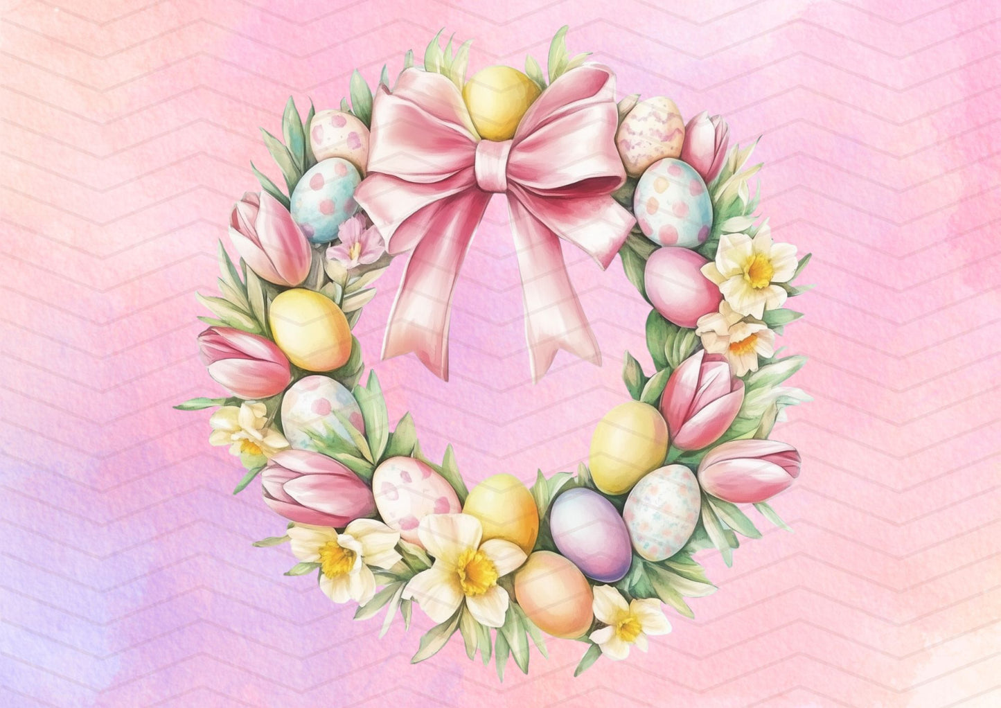 Kit carta scrapbooking Happy Easter per Pasqua | formato A4 orizzontale