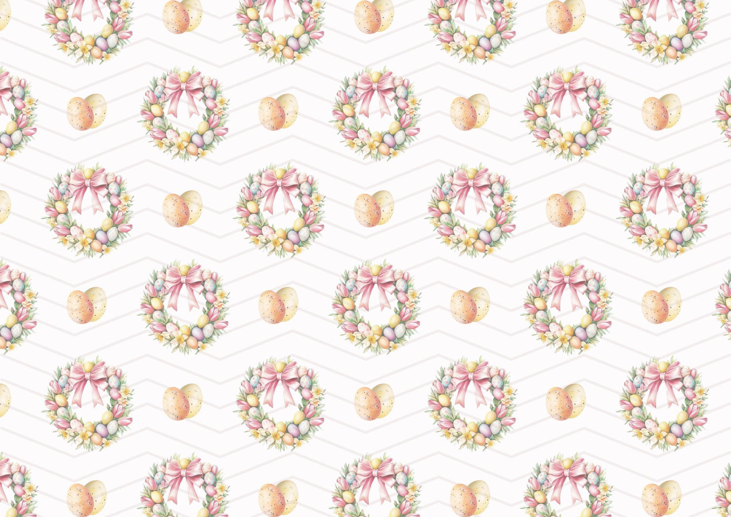 Kit carta scrapbooking Happy Easter per Pasqua | formato A4 orizzontale