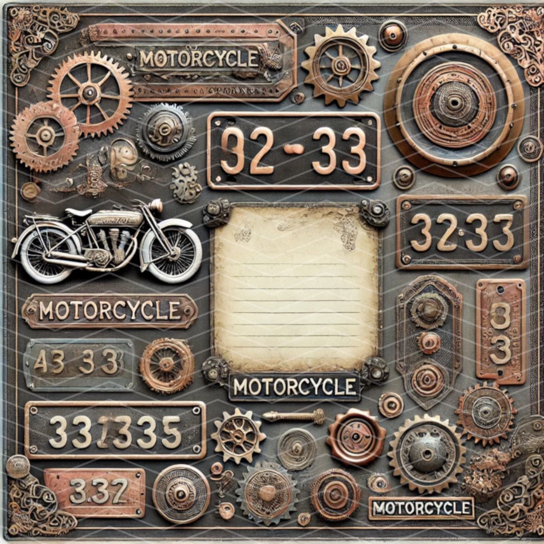 Kit carta scrapbooking Old Garage | formato 30.5x30.5 (12"x12")
