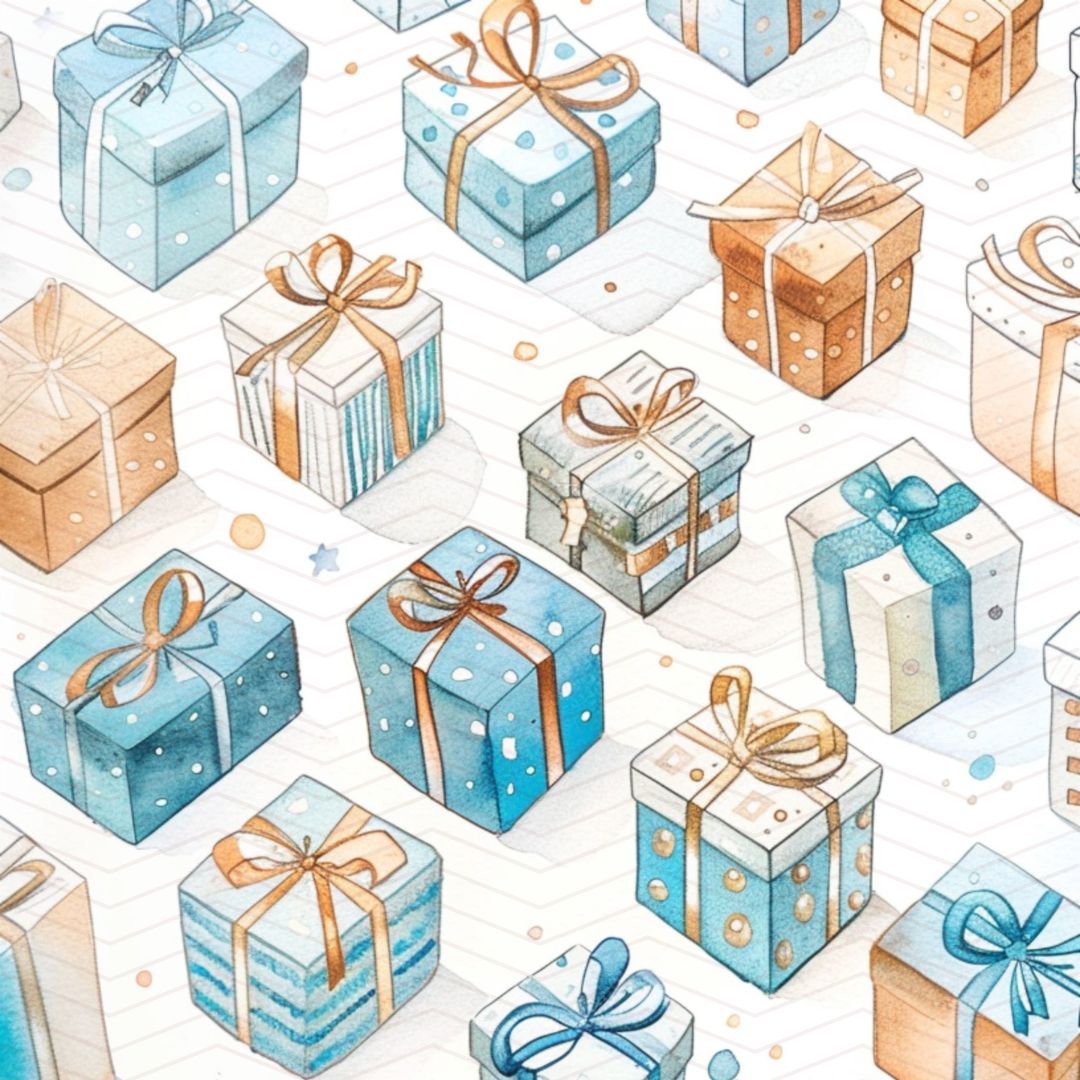Kit carta scrapbooking Auguri Papino | formato 30.5x30.5 (12"x12")