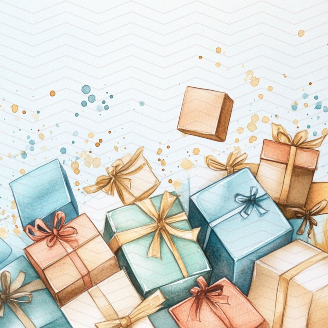 Kit carta scrapbooking Auguri Papino | formato 30.5x30.5 (12"x12")