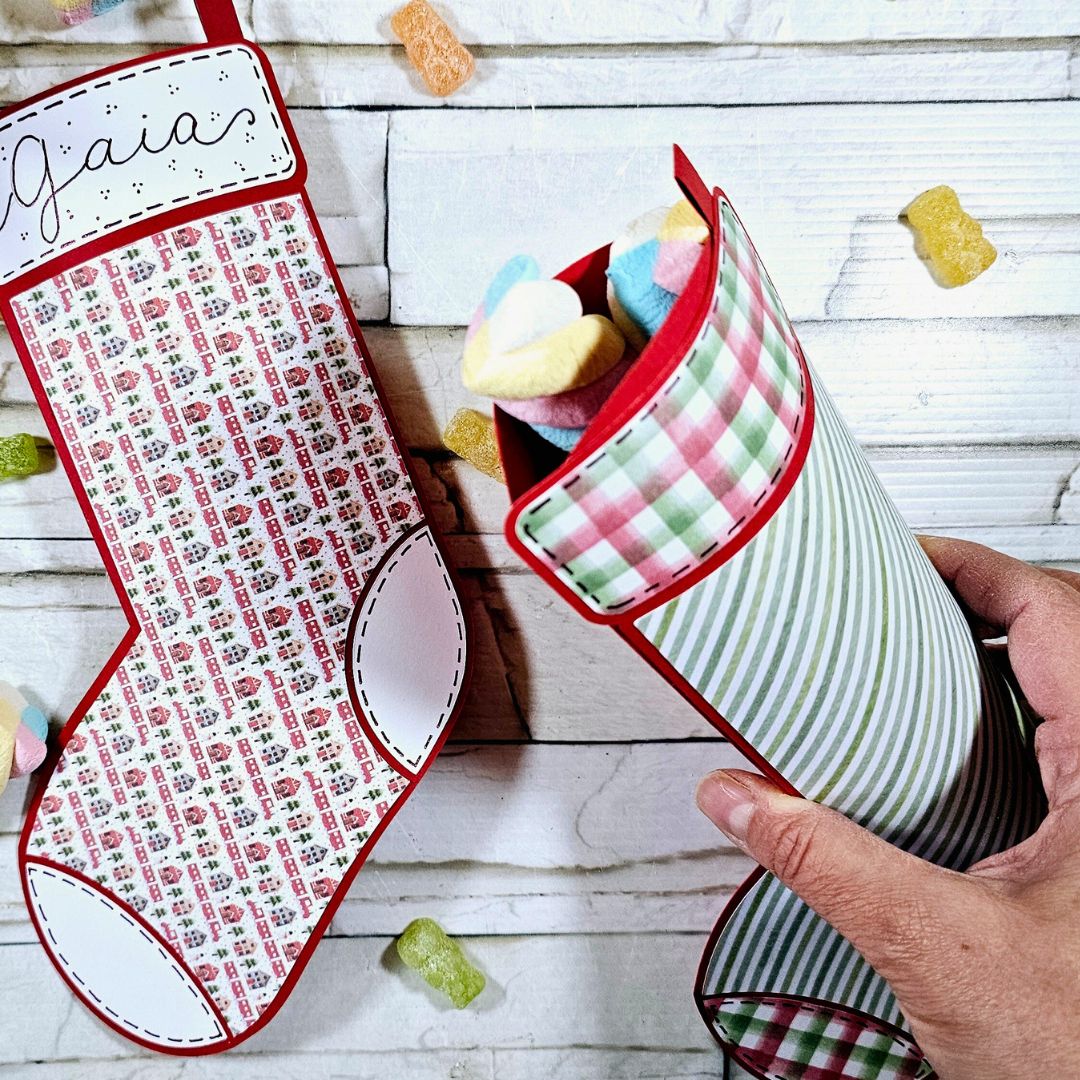 Calza della Befana di carta fai da te