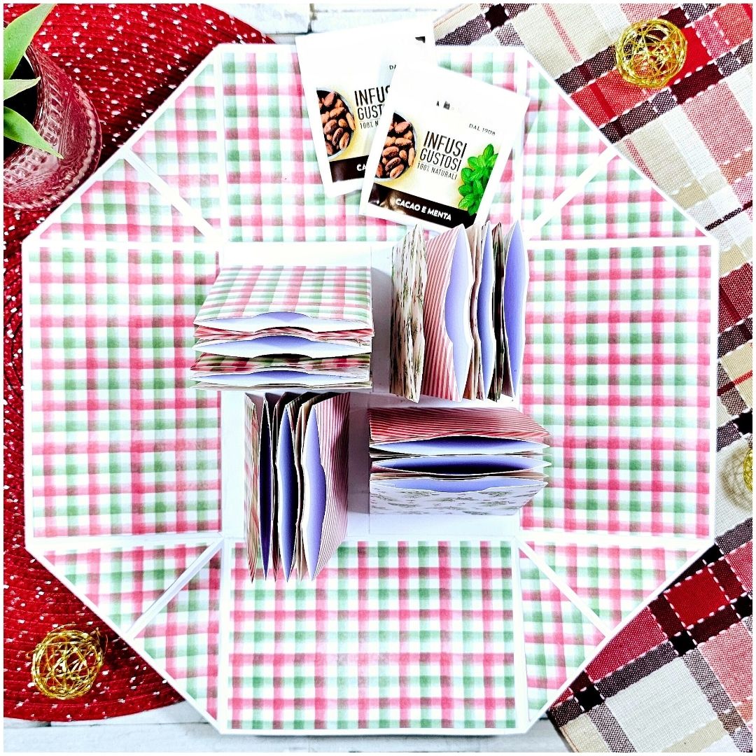 Explosion Box Natale | Calendario Avvento per Tisane | Angolo Classico