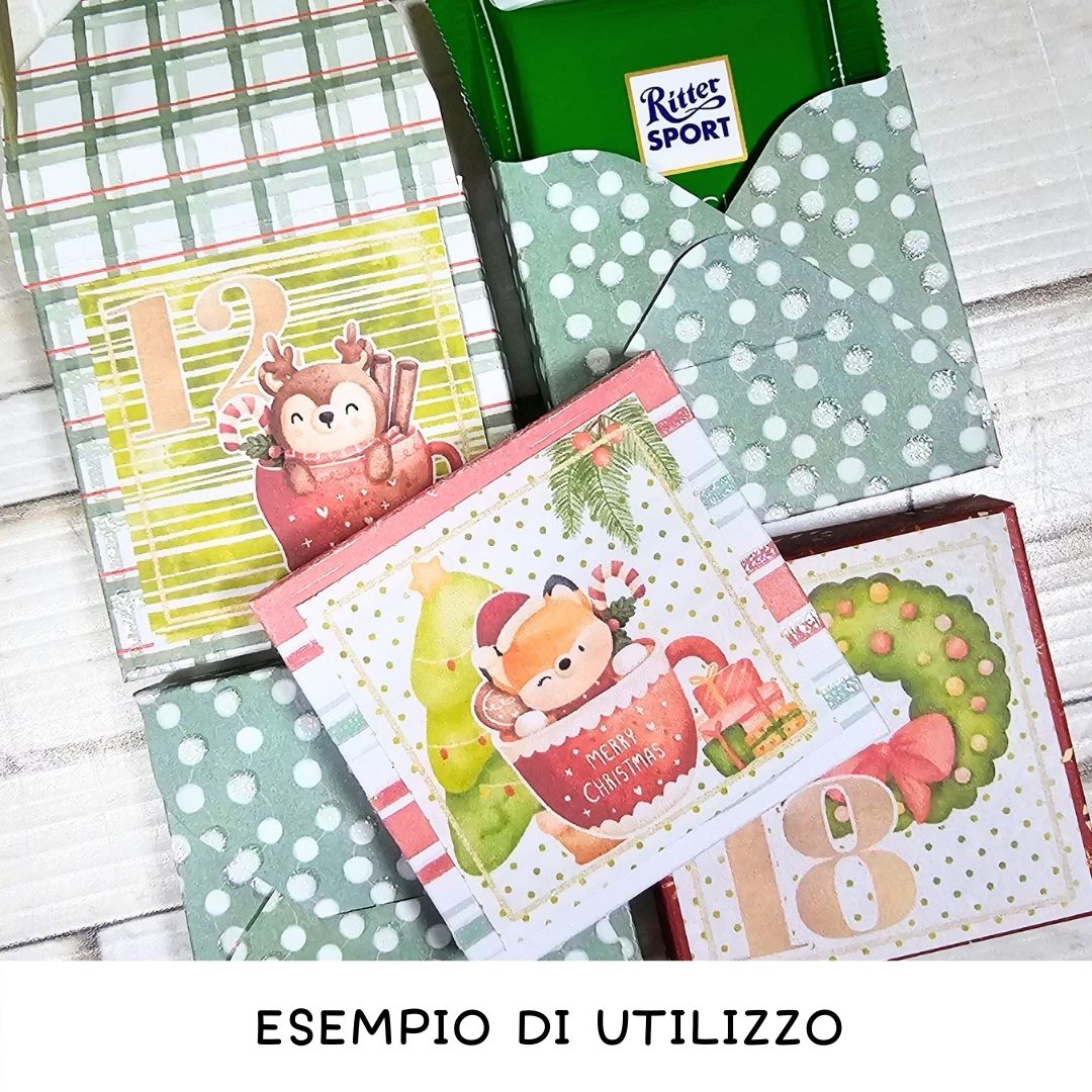 Numeri per Calendario dell'Avvento da stampare