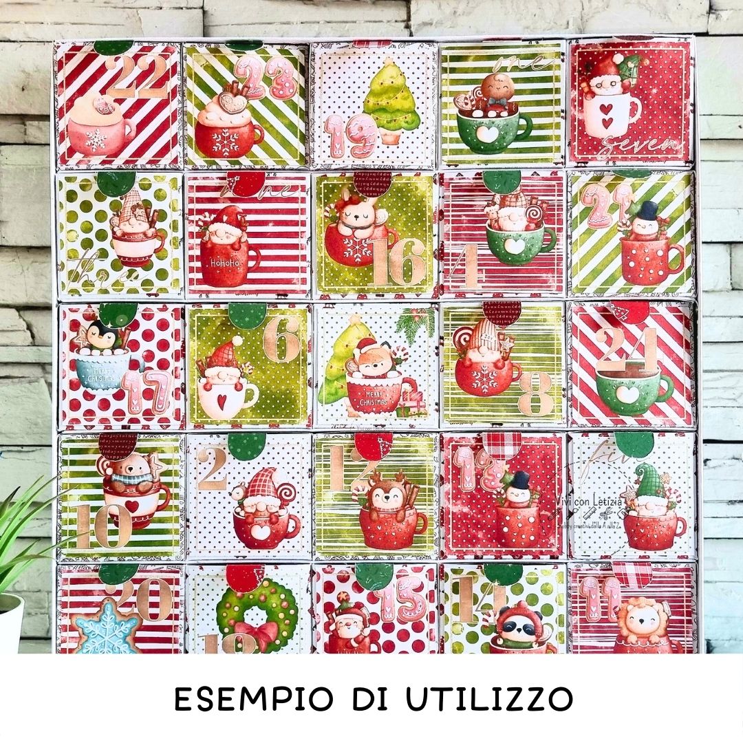 Numeri per Calendario dell'Avvento da stampare