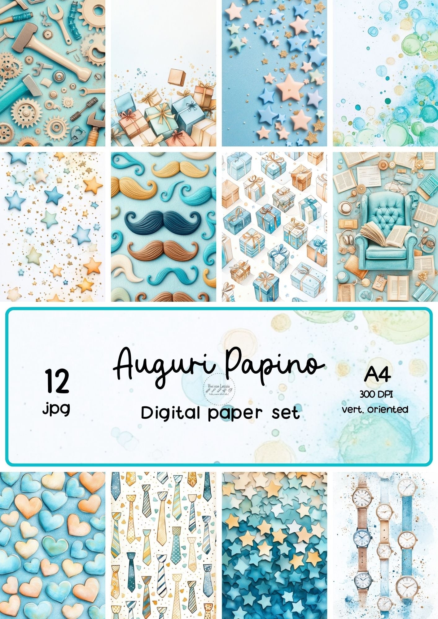 Carte Scrapbooking A4 verticale