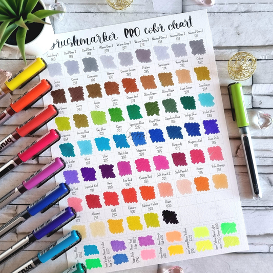 Karin Brushmarkers PRO | Cartella colori (Color Chart)