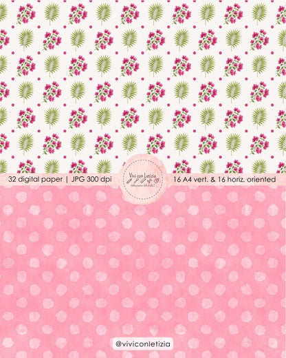 Digital paper A4 ispirati al viaggio a Siviglia