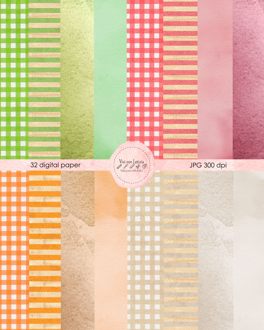 Gifts from Santa | Natale watercolor clipart - stickers - adesivi - digital paper