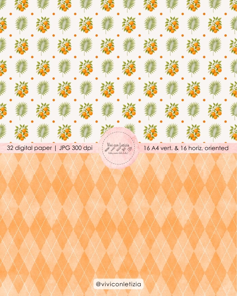 Digital paper A4 ispirati al viaggio a Siviglia