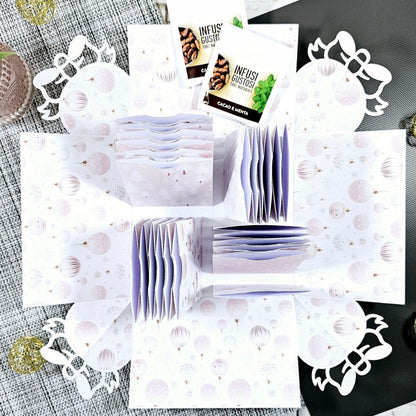 Explosion Box Natale | Calendario Avvento per Tisane | Angolo Pallina natalizia